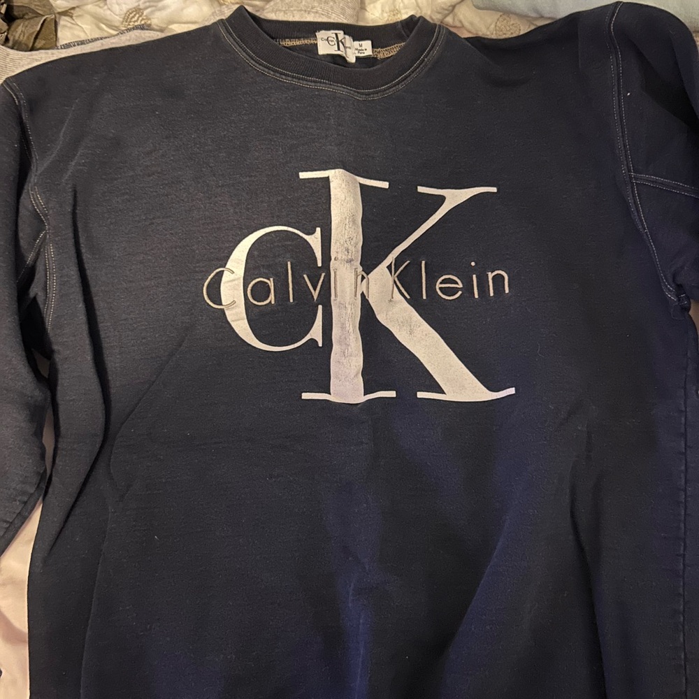 Calvin Klein Navy Blue Sweatshirt
